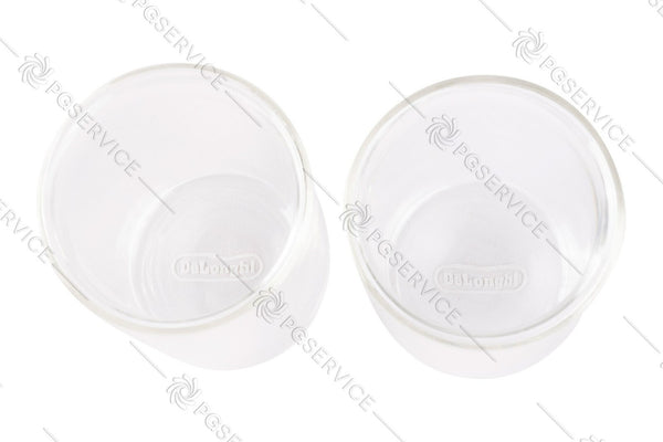 Delonghi 2 bicchieri Cold Brew 220ml doppia parete vetro bevande fredde 102mm