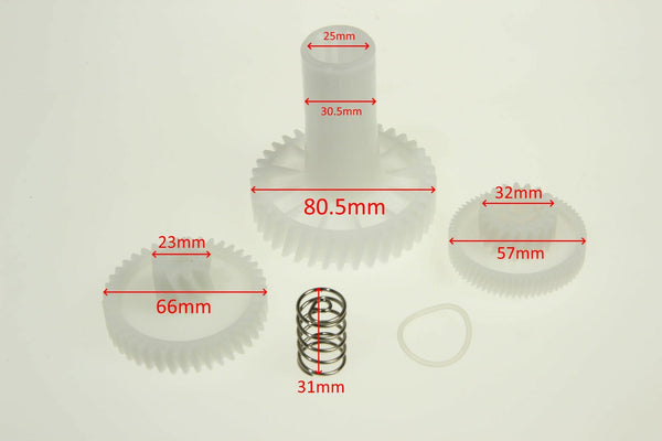 Ariete kit ingranaggi ruote dentate trasmissione tritacarne 2944 80.5mm 66mm