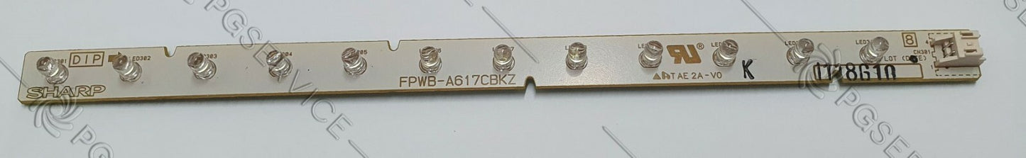 Sharp scheda LED FPWB-A617CBKZ luci laterale frigorifero SJF750SP SJF800SP