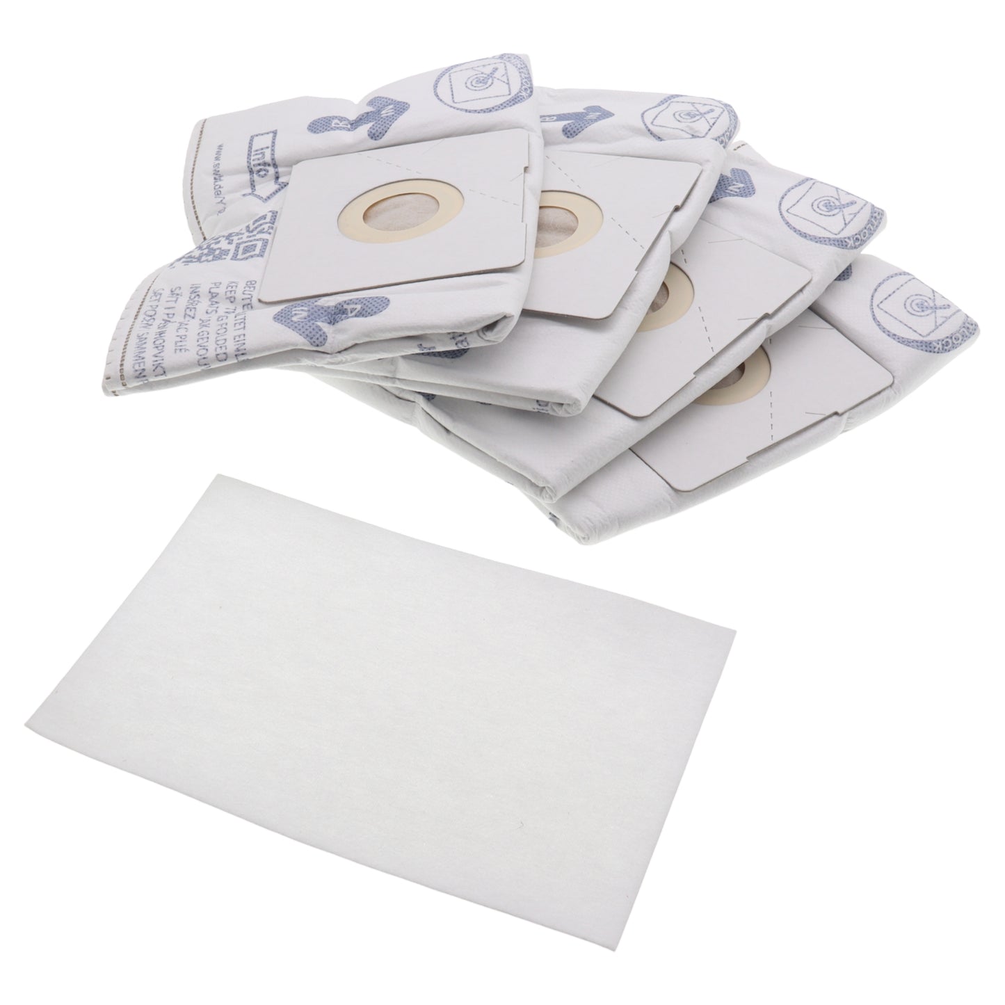 Kit 4 sacchi Y12 in microfibra per aspirapolvere H.Koenig S AXO700 AXO720 Henry