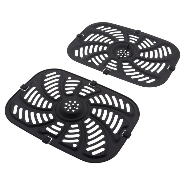 2x griglie 226mm per friggitrice ad aria Ariete Kenwood MasterPro Double 4625 HFM73 BGMP-9175