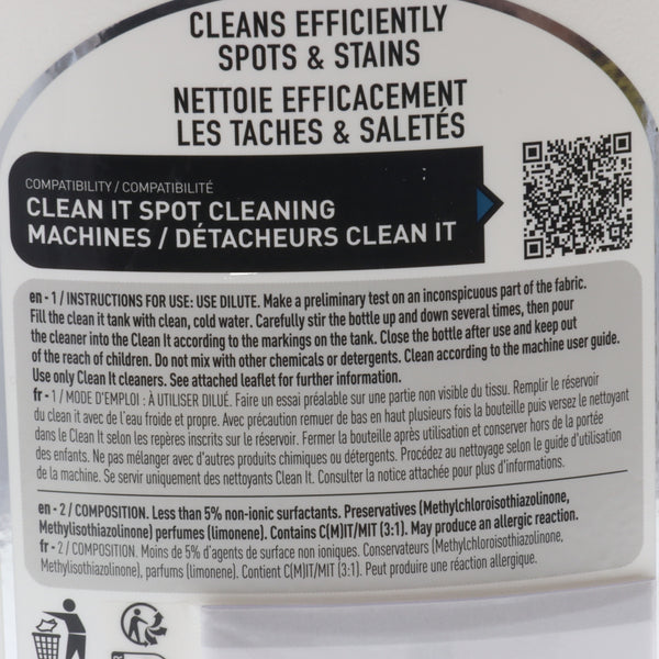 Rowenta detergente 1L standard lavatappeti Clean It IN5010 IN5020 IZ5020