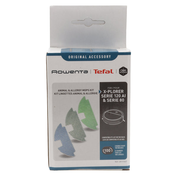Rowenta kit panni microfibra aspirapolvere Robot Xplorer Serie 80 120 RR7765